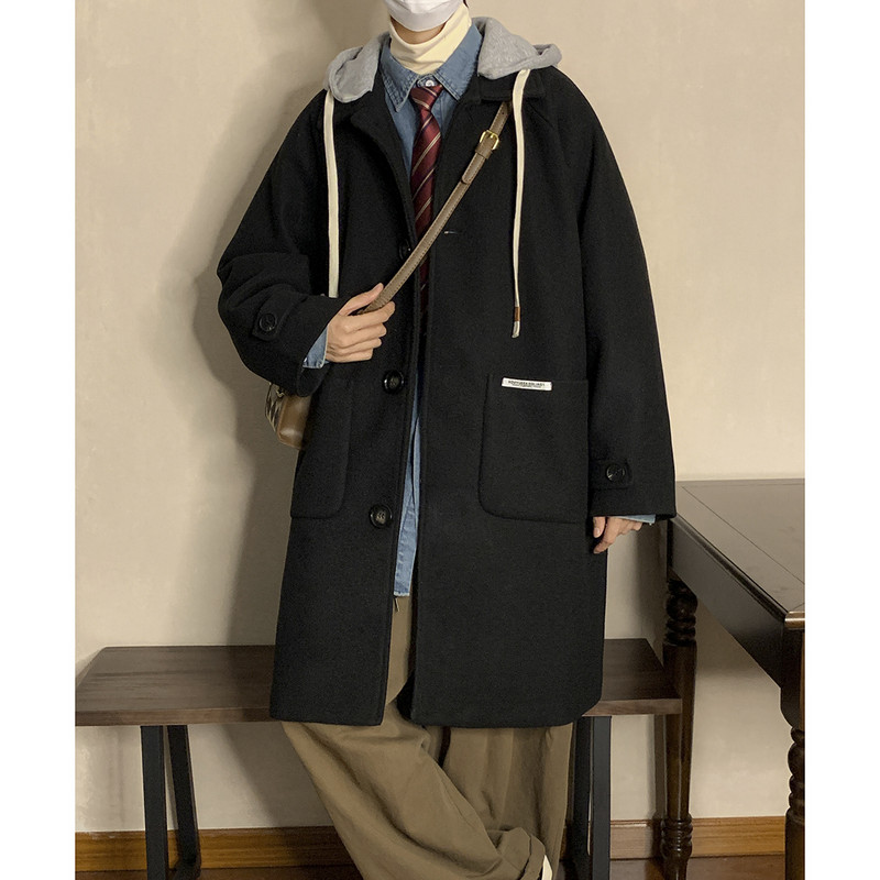 2023 Trench muška majica s kapuljačom Proljetni i jesenski trenč muški kaput Ležerna muška ulična odjeća Hip hop kaputi Harajuku kaput