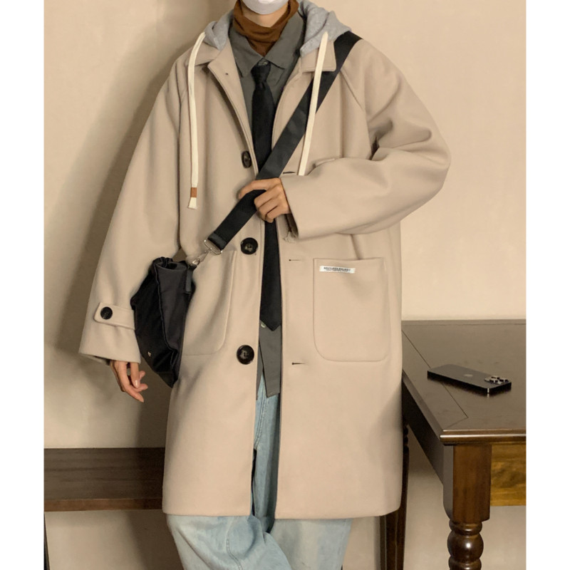 2023 Trench muška majica s kapuljačom Proljetni i jesenski trenč muški kaput Ležerna muška ulična odjeća Hip hop kaputi Harajuku kaput