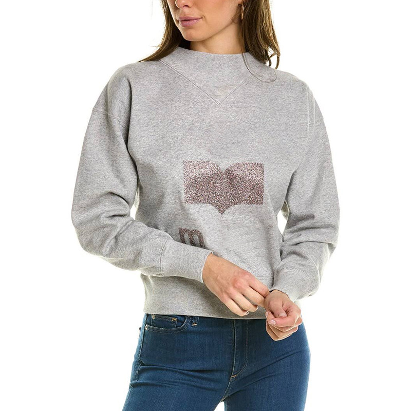 Φούτερ φούτερ με μισό ζιβάγκο 100% βαμβακερό φλις γυναικείο φλις και χειμερινό φούτερ Φούτερ πολυτελείας Y2k