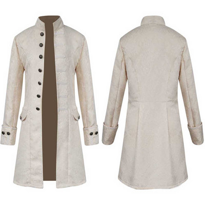Ανδρικά Halloween Winter Warm Vintage Φρανκ Μπουφάν Πανωφόρι Πανωφόρι Κουμπιά Παλτό Ανδρικά Μπουφάν Χειμώνας 2022 Μπουφάν Ανδρικό Πανωφόρι