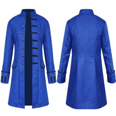 Ανδρικά Halloween Winter Warm Vintage Φρανκ Μπουφάν Πανωφόρι Πανωφόρι Κουμπιά Παλτό Ανδρικά Μπουφάν Χειμώνας 2022 Μπουφάν Ανδρικό Πανωφόρι