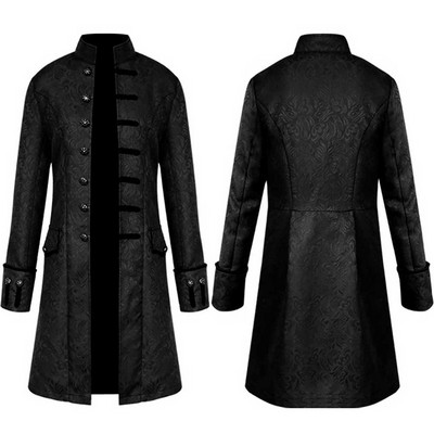 Ανδρικά Halloween Winter Warm Vintage Φρανκ Μπουφάν Πανωφόρι Πανωφόρι Κουμπιά Παλτό Ανδρικά Μπουφάν Χειμώνας 2022 Μπουφάν Ανδρικό Πανωφόρι