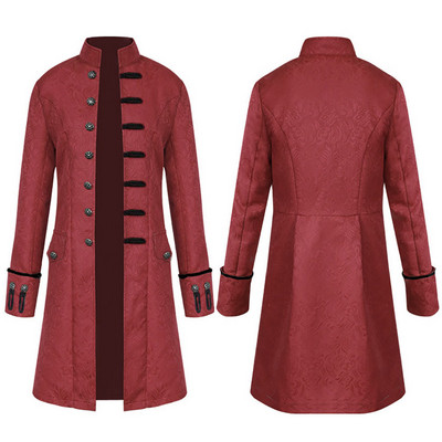Ανδρικά Halloween Winter Warm Vintage Φρανκ Μπουφάν Πανωφόρι Πανωφόρι Κουμπιά Παλτό Ανδρικά Μπουφάν Χειμώνας 2022 Μπουφάν Ανδρικό Πανωφόρι