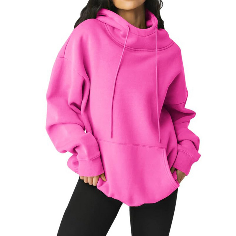 Harajuku majice s kratkim rukavima za žene, jednobojne jakne s patentnim zatvaračem, veliki pulover s dugim rukavima, široke ležerne korejske nove jakne hudi ženski