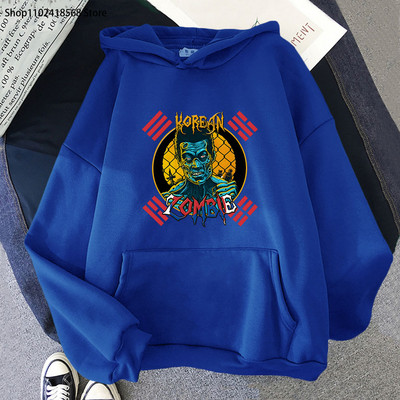 Κορεατικά Zombie Hoodies Ανδρικά φούτερ με κουκούλα Gothic Graphic Kpop Streetwear Γυναικεία μακρυμάνικο πουλόβερ Harajuku