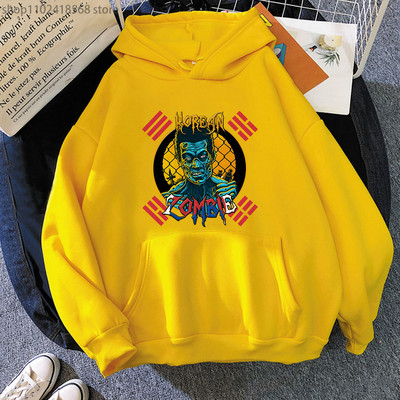 Κορεατικά Zombie Hoodies Ανδρικά φούτερ με κουκούλα Gothic Graphic Kpop Streetwear Γυναικεία μακρυμάνικο πουλόβερ Harajuku