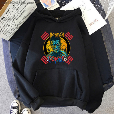 Κορεατικά Zombie Hoodies Ανδρικά φούτερ με κουκούλα Gothic Graphic Kpop Streetwear Γυναικεία μακρυμάνικο πουλόβερ Harajuku