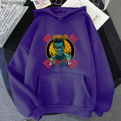 Κορεατικά Zombie Hoodies Ανδρικά φούτερ με κουκούλα Gothic Graphic Kpop Streetwear Γυναικεία μακρυμάνικο πουλόβερ Harajuku