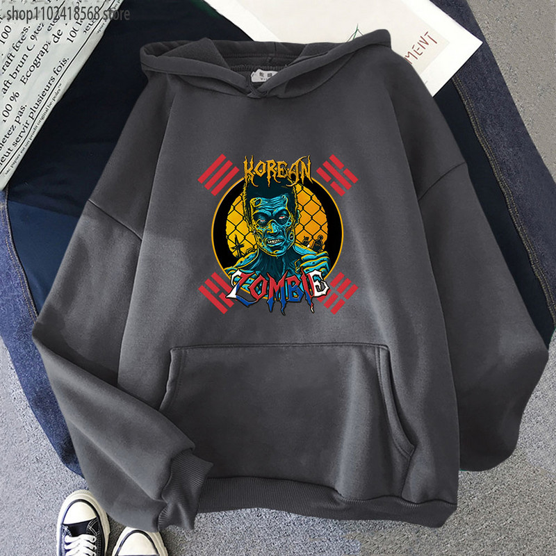 Κορεατικά Zombie Hoodies Ανδρικά φούτερ με κουκούλα Gothic Graphic Kpop Streetwear Γυναικεία μακρυμάνικο πουλόβερ Harajuku