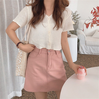 Sarebon - ležerna majica kratkih rukava za žene, pletenina, pletenina, kardigan majica, majice, pletena majica, moda