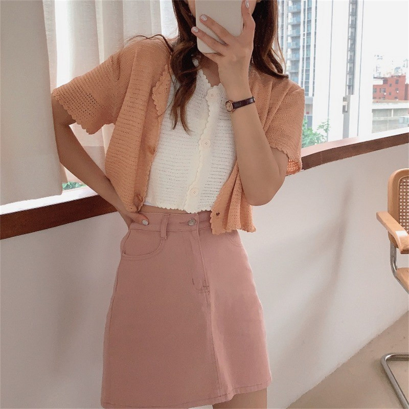 Sarebon - ležerna majica kratkih rukava za žene, pletenina, pletenina, kardigan majica, majice, pletena majica, moda