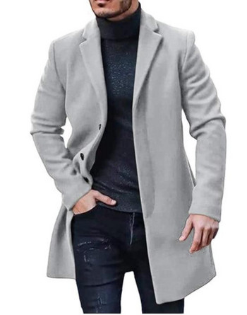 Кое удебелено палто със средна дължина ще изберат мъжете за вълнено палто? Многоцветни и многоразмерни горещи разпродажби за есен/зима 2023 г