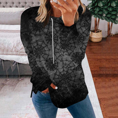 Naiste Halloweeni printiga pusad Pusad, pikkade varrukatega, lahtised mugavad riided teismeliste tüdrukute vabaaja kampsun, pullover 한국 동대문 가을