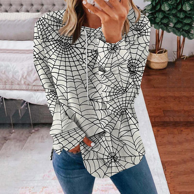Naiste Halloweeni printiga pusad Pusad, pikkade varrukatega, lahtised mugavad riided teismeliste tüdrukute vabaaja kampsun, pullover 한국 동대문 가을