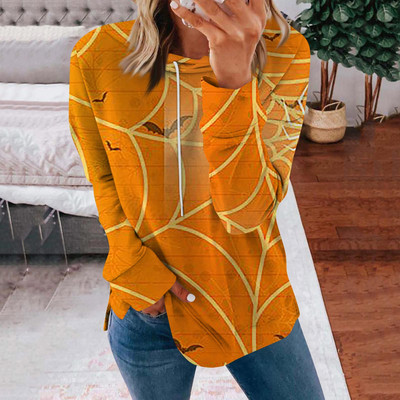 Naiste Halloweeni printiga pusad Pusad, pikkade varrukatega, lahtised mugavad riided teismeliste tüdrukute vabaaja kampsun, pullover 한국 동대문 가을