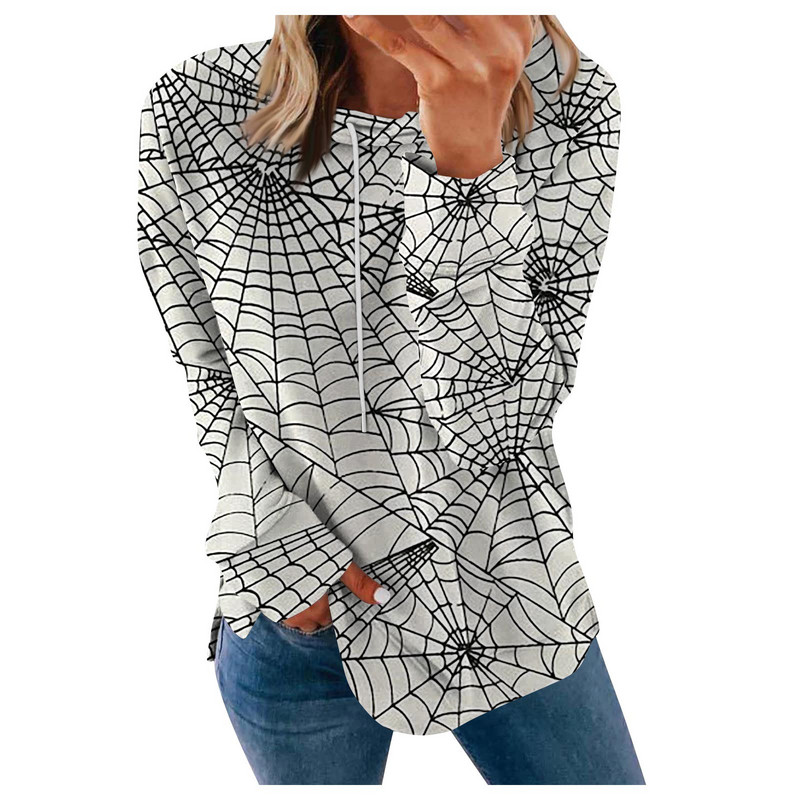 Naiste Halloweeni printiga pusad Pusad, pikkade varrukatega, lahtised mugavad riided teismeliste tüdrukute vabaaja kampsun, pullover 한국 동대문 가을