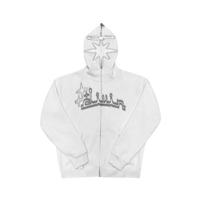 Γυναικεία φούτερ με κουκούλα Y2K Κέντημα με κουκούλα μόδας Φούτερ με μακρυμάνικο φερμουάρ πάνω από το πρόσωπο Φθινοπωρινά streetwear