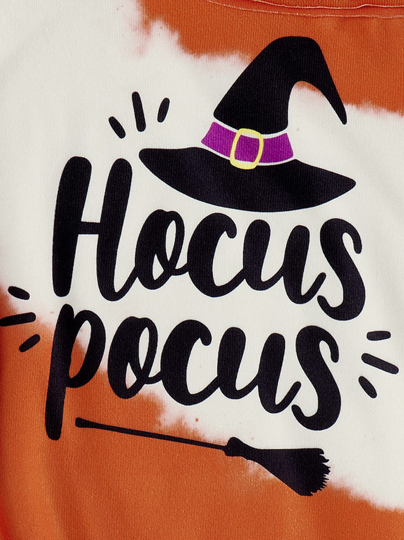 2023 Halloween Color Block Μονόπλευρη Φούτερ κρύου ώμου Cool casual φθινοπωρινά χειμωνιάτικα ρούχα Πανέμορφα streetwear για γυναίκες