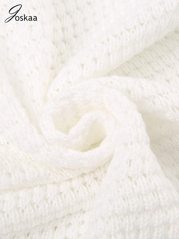 Joskaa πλεκτό ριγέ συνονθύλευμα πουλόβερ Ζακέτα Γυναικεία casual πέτο με κοντό μανίκι μονόστηθο μπλουζάκια φθινόπωρο 2023 Streetwear