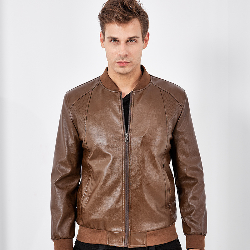 Ymwmhu Men 2023 Winter Casual Motor Spliced Δερμάτινο Μπουφάν Ανδρικό Φθινοπωρινό Fashion Biker Vintage Ανδρικό παλτό ζεστό δερμάτινο