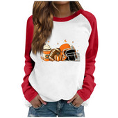 Γραφικό νέο σε φούτερ Γυναικεία φαρδιά μακρυμάνικα φθινοπωρινά χειμωνιάτικα ρούχα Μόδα γυναικείων ενδυμάτων 2023 Μπλούζες εκτύπωσης για την Ημέρα των Ευχαριστιών