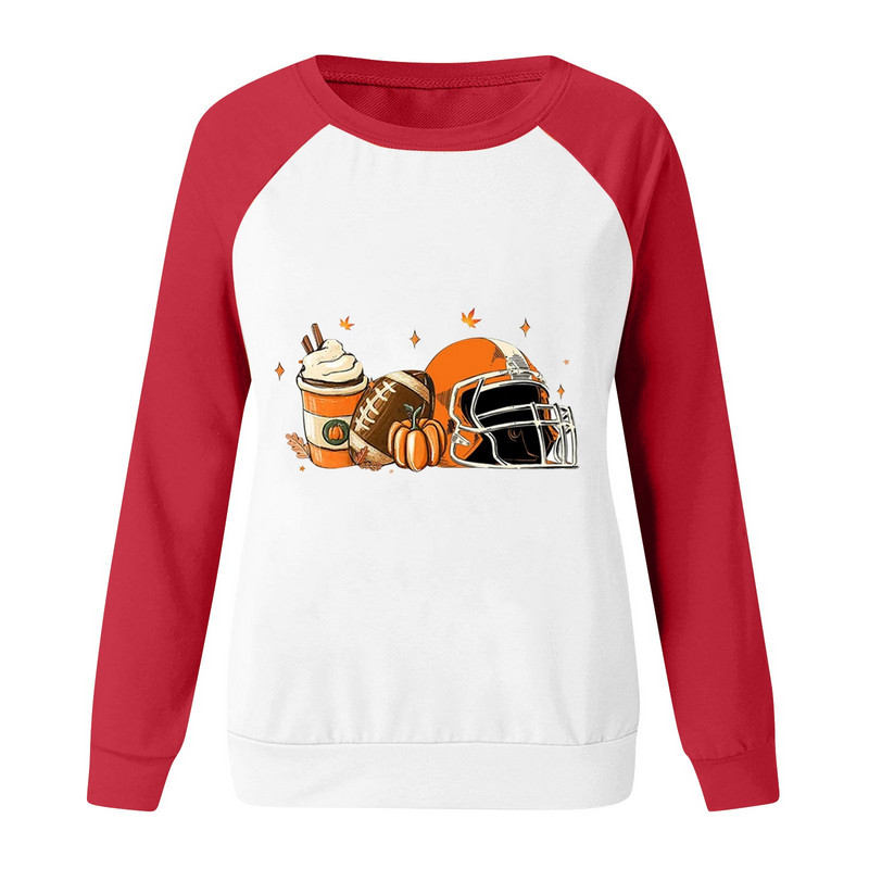 Γραφικό νέο σε φούτερ Γυναικεία φαρδιά μακρυμάνικα φθινοπωρινά χειμωνιάτικα ρούχα Μόδα γυναικείων ενδυμάτων 2023 Μπλούζες εκτύπωσης για την Ημέρα των Ευχαριστιών