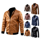 Ανδρικό δερμάτινο μπουφάν VXO Μάρκα Casual Zipper Λεπτό δερμάτινο παλτό Πολλαπλών στυλ Ανδρικό δερμάτινο μπουφάν χειμωνιάτικο