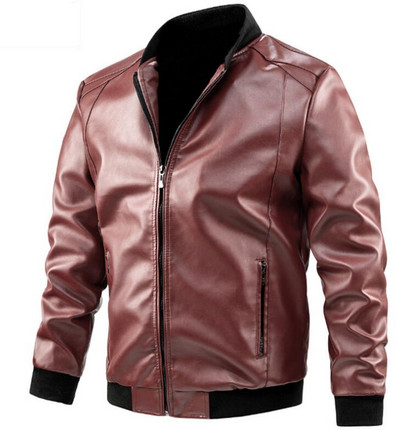 Ανδρικό δερμάτινο μπουφάν VXO Μάρκα Casual Zipper Λεπτό δερμάτινο παλτό Πολλαπλών στυλ Ανδρικό δερμάτινο μπουφάν χειμωνιάτικο