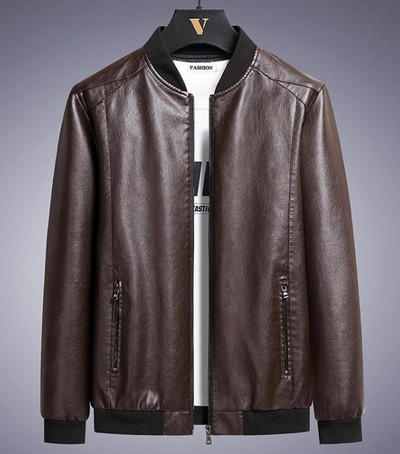 Ανδρικό δερμάτινο μπουφάν VXO Μάρκα Casual Zipper Λεπτό δερμάτινο παλτό Πολλαπλών στυλ Ανδρικό δερμάτινο μπουφάν χειμωνιάτικο