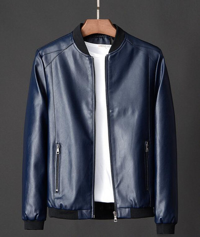 Ανδρικό δερμάτινο μπουφάν VXO Μάρκα Casual Zipper Λεπτό δερμάτινο παλτό Πολλαπλών στυλ Ανδρικό δερμάτινο μπουφάν χειμωνιάτικο