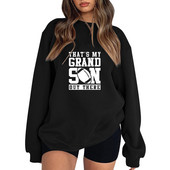 Loose Fit Ευέλικτο Rugby Letter Φούτερ χωρίς κουκούλες Γυναικείες Φθινοπωρινές χειμερινές πουλόβερ κουκούλες Top Αθλητικά ρούχα Harajuku Y2K