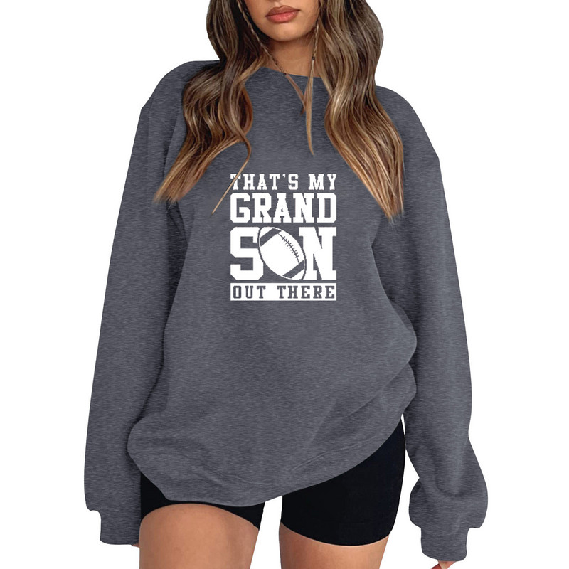 Loose Fit Ευέλικτο Rugby Letter Φούτερ χωρίς κουκούλες Γυναικείες Φθινοπωρινές χειμερινές πουλόβερ κουκούλες Top Αθλητικά ρούχα Harajuku Y2K