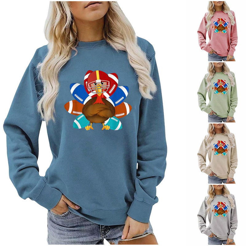 Hanorace Femei Imbracaminte Topuri Femei Grafic Baseball Hanorace Fotbal Moda Print Toamna Haine Dama Pulovere Femei