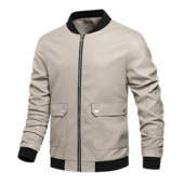 Ανοιξιάτικο φθινόπωρο Ανδρικό casual δερμάτινο μπουφάν Racing Biker Street Solid Pu Outerwear Τάση μόδας για μπέιζμπολ Δερμάτινα μπουφάν