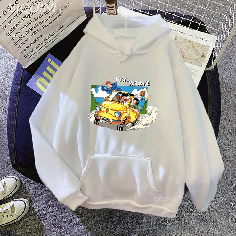 Jujustu Kaisen Gojo Satoru Hoodies Ležerne muške/ženske majice s dugim rukavima za jesen Udobne muške pulovere s kapuljačom