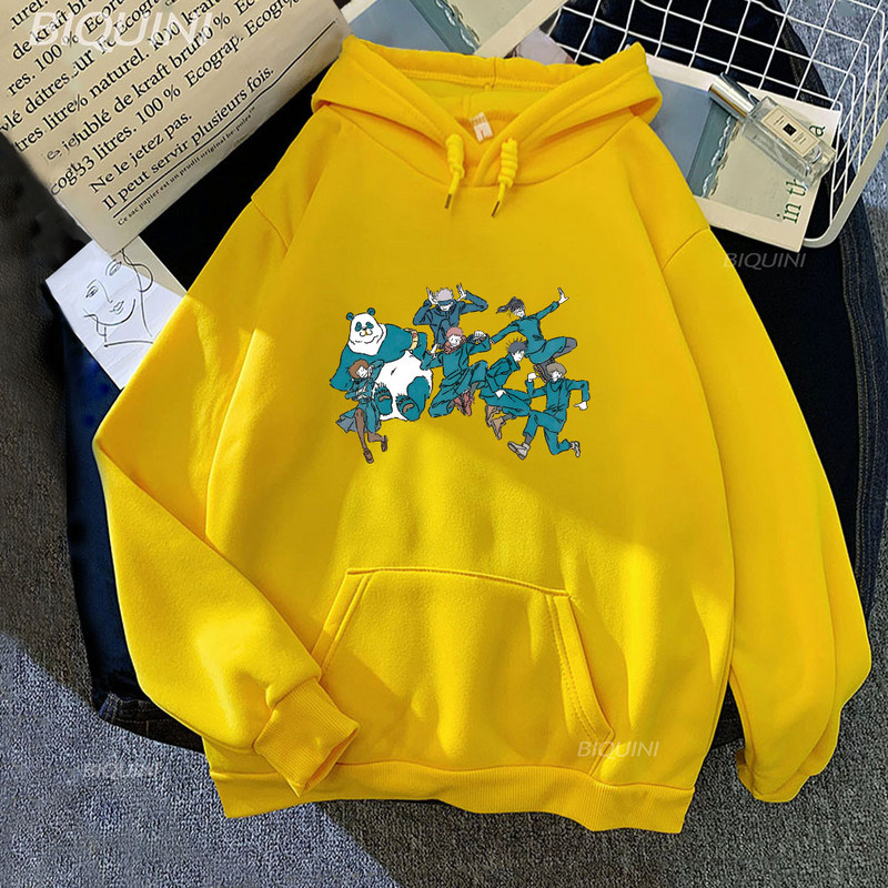 Jujustu Kaisen Gojo Satoru Hoodies Ιαπωνικά γραφικά φούτερ κινουμένων σχεδίων Anime Φθινοπωρινά/Χειμώνα Άνετα πουλόβερ Fleece Ανδρικά
