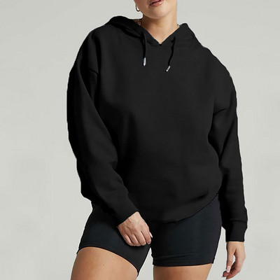 Ženske majice Fitness Running Street Jesen Zima Ženske majice s kapuljačom za tjelovježbu Dugi rukavi Sportska noćna trkačka majica s kapuljačom za jogu