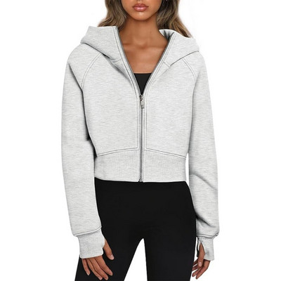 Γυναικείο φούτερ με κουκούλα Casual Soft Fleece Hoody Full Up Hoodie Drop Shipping