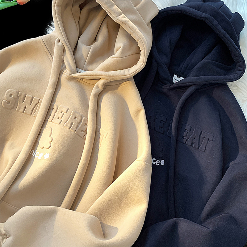 Cute Kawaii Bear Hooded Essentials Γυναικεία κουκούλα Φθινόπωρο Χειμερινό γράμμα εκτύπωσης αφρού Γυναικεία φούτερ με κουκούλα Y2K Streetwear