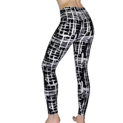 Нов щампован клин с цветя Leggins Push Up Legins Guitar Plaid Thin Nine Gym Pants Модни дамски дрехи Подходящи панталони