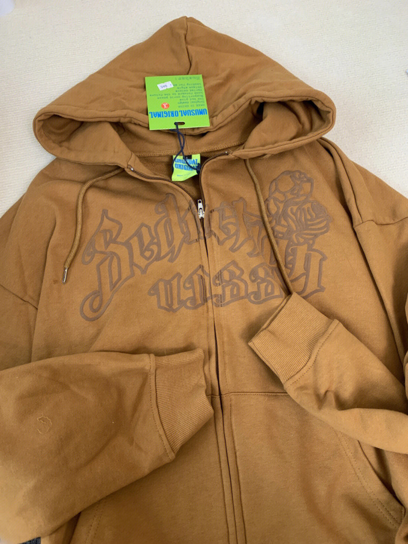 Foam Stamp Letter Hoodie Y2k Zip Γυναικεία μακρυμάνικη τοπ Vintage Y2k Zip Up Hoodies Γυναικεία casual γυναικεία παλτό Streetwear