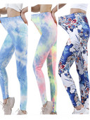 YSDNCHI Κολάν γυμναστικής Stretch High Waist Sports Running Αθλητικά ρούχα Γυναικεία εκτύπωση Παντελόνι γυμναστικής Σέξι παντελόνι