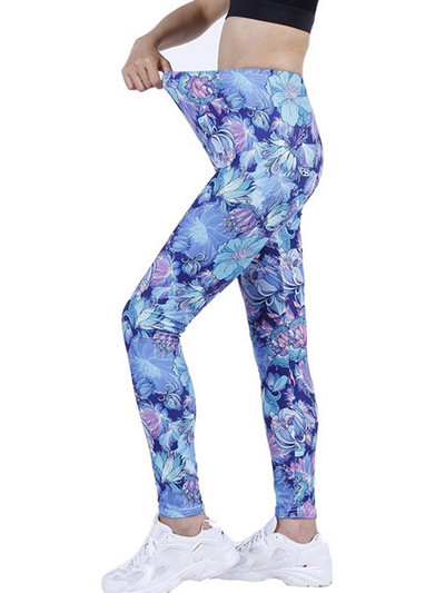 YSDNCHI Κολάν γυμναστικής Stretch High Waist Sports Running Αθλητικά ρούχα Γυναικεία εκτύπωση Παντελόνι γυμναστικής Σέξι παντελόνι