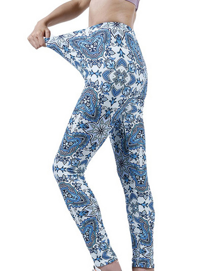 YSDNCHI Κολάν γυμναστικής Stretch High Waist Sports Running Αθλητικά ρούχα Γυναικεία εκτύπωση Παντελόνι γυμναστικής Σέξι παντελόνι