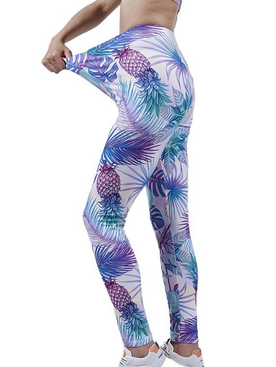 YSDNCHI Κολάν γυμναστικής Stretch High Waist Sports Running Αθλητικά ρούχα Γυναικεία εκτύπωση Παντελόνι γυμναστικής Σέξι παντελόνι
