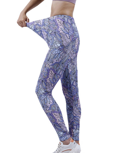 YSDNCHI Κολάν γυμναστικής Stretch High Waist Sports Running Αθλητικά ρούχα Γυναικεία εκτύπωση Παντελόνι γυμναστικής Σέξι παντελόνι