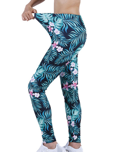 YSDNCHI Κολάν γυμναστικής Stretch High Waist Sports Running Αθλητικά ρούχα Γυναικεία εκτύπωση Παντελόνι γυμναστικής Σέξι παντελόνι