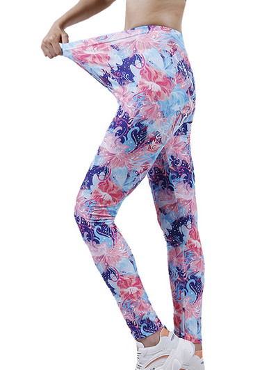 YSDNCHI Κολάν γυμναστικής Stretch High Waist Sports Running Αθλητικά ρούχα Γυναικεία εκτύπωση Παντελόνι γυμναστικής Σέξι παντελόνι