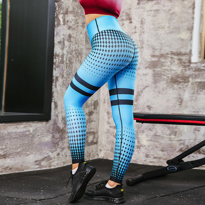 Αθλητικά κολάν Γυναικεία παντελόνια γιόγκα Προπόνηση Ρούχα γυμναστικής Τζόκινγκ Καλσόν γυμναστικής για τρέξιμο Stretch print Αθλητικά κολάν Λεπτά