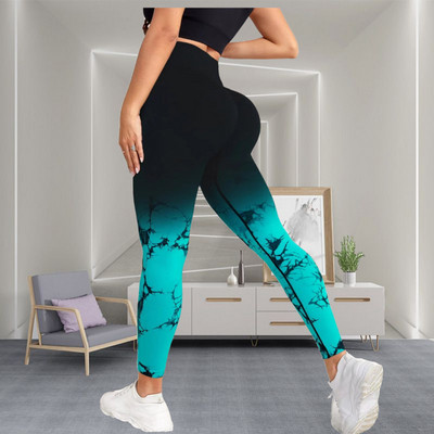 Γραβάτα Dye Leggings Workout Σέξι μαύρο ροζ ουράνιο τόξο ψηλόμεσο παντελόνι γιόγκα Scrunch Butt Lifting Ελαστικό καλσόν Παντελόνι γυμναστικής